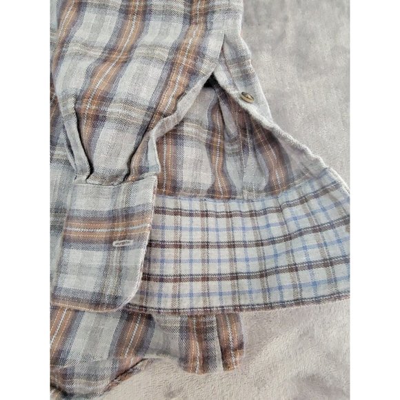 Jos. A. Banks Reserve Traditional Fit soft ‎ Plaid Shirt large Cotton & Cashmere - Picture 2 of 6